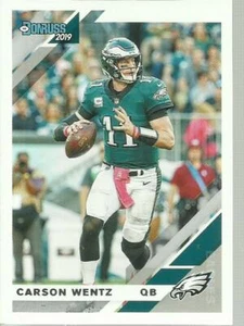 2019 Donruss Carson Wentz card # 202 Philadelphia Eagles - Picture 1 of 1