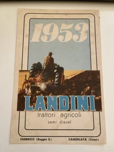 pubblicità vintage trattore landini semi diesel originale advertising anni 50 - Foto 1 di 1