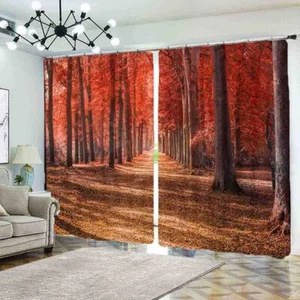 Simulate False Rarely 3D Blockout Photo Print Curtain Fabric Curtains Window - Foto 1 di 10