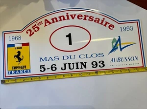 25th anniversary Ferrari club France 68 to 1993 starter sign - Picture 1 of 4