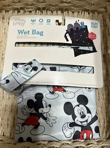 Disney Baby Bumkins Mickey Mouse Wet Bag 12 X 14 Waterproof Reusable Washable - Picture 1 of 1