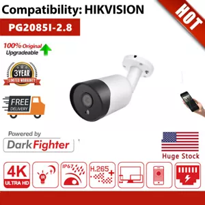 US Hikvision Compatible 4K 8MP Bullet IP Camera MIC POE PG2085I IR CCTV Security - Bild 1 von 12