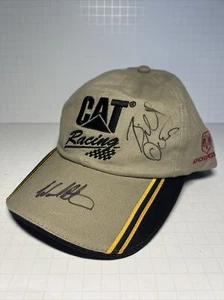 Cappello da corsa CAT Caterpillar NASCAR #22 Ward Burton & Bill Davis autografo firmato - Foto 1 di 10