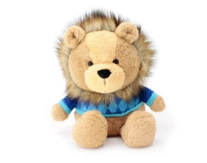 ANIMAL ADVENTURE BOOK BROWN LION SOFT PLUSH TOY 11" BRAND NEW STUFFED ANIMAL NWT - Picture 1 of 5