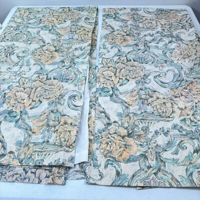 Cortinas panel cortina croscill vintage par verde mezcla floral EE. UU. Y2K AÑOS 90 80 Foto 1 de 4