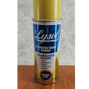 Vtg Gold Lysol Spray Can With Cap 12 Oz Full Fresh Scent Prop Retro Advertising - Bild 1 von 7