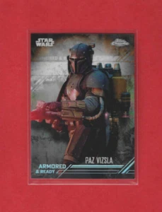 Star Wars Topps Mandalorian Chrome 2022 Armored & Ready Paz Vizsla AR 7 - Bild 1 von 1