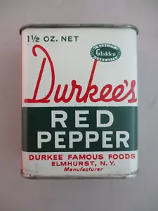 Pimiento rojo Durkee's vintage 1 1/2 oz. Lata de especias neta (3) - Imagen 1 de 6