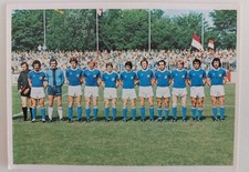 1.FC Saarbrücken Mannschaftsbild Bergmann Fussball 76/77 Sticker Panini #53