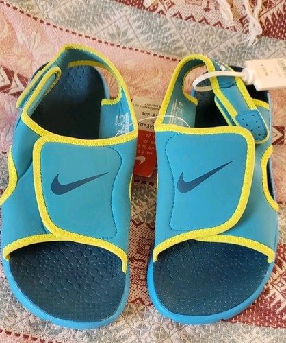 Nike SZ 6Y Sunray Adjust 4 (GS PS) blu vivo verde Abyss Volt 386518 405