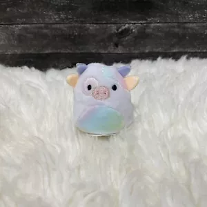 Squishmallows Micromallows Belozi the Cow 2.5” SV Series 7 VHTF Rare - Picture 1 of 5