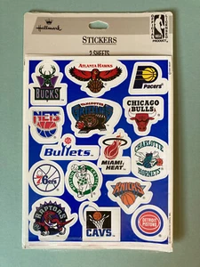 1995 Hallmark NBA Basketball Stickers 25 Team Logos NOS Unopened - Picture 1 of 3
