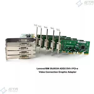 Lot of 10 Lenovo 39J9334 ADD2 DVI-I PCI-e Video Connection Adapter Full Height - Imagen 1 de 4