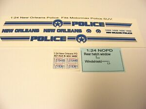 Albuquerque NM Police 1/24 Water Slide Decals Fits Norscot and Welly Tahoe