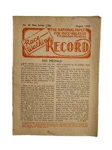 Race Walking Record Magazine Number 46 - August 1952 - Picture 1 of 7