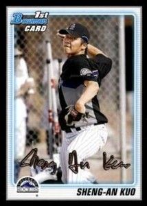 2010 Bowman Prospects Black #BP52 Sheng-An Kuo Rockies NM-MT 