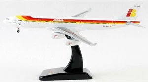 1:400 Hogan IBERIA AIRBUS A340-300 Passenger Aircraft Diecast Airplane Model - Picture 1 of 5