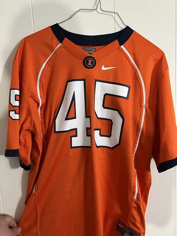 Nike Orange Illinois Fighting Illini #45 Football Jersey XL Boys Cover