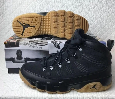 Nike Air Jordan IX 9 Botas Retro NRG Talla 11.5 Negro Goma RARO AR4491-025 1 3 4 5 Foto 1 de 4