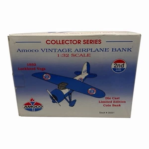 Amoco 1932 Lockheed Vega 1:32 Scale Die Cast Metal Airplane Coin Bank Spec Cast - Picture 1 of 13