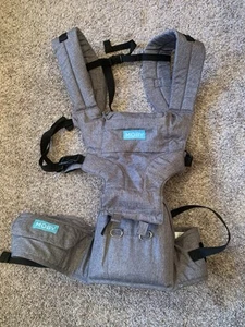 Moby 2-in-1 Baby Carrier + Hip Seat Gray - Picture 1 of 8