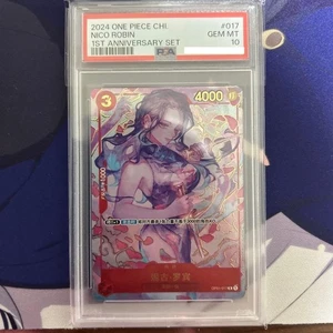 PSA10 One Piece TCG Card Game Chinese Robin OP01-017 R Exclusive 1st Anniversary - Bild 1 von 10