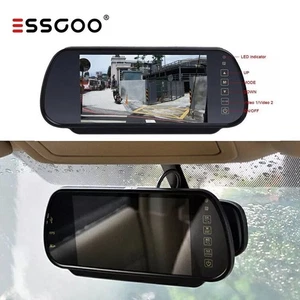 ESSGOO 170° +Auto Rückfahrsystem Rückspiegel Monitor Autokamera Rückfahrkamera - Bild 1 von 12