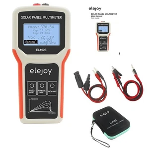 Elejoy EL400B 5-400W 12-60V Multimetro Pannello Solare Tester Pannello fotovoltaico LCD ty23 Nuovo - Foto 1 di 5