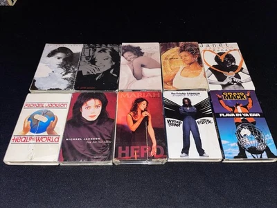 10 tape Pop R&B lot Michael Jackson Mariah Carey Janet Craig Mack Wyclef Jean - Image 1 of 4