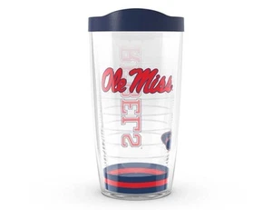 OLE MISS Rebels Travel Tumbler Mug Cup University of Mississippi 16 oz Tervis - Picture 1 of 6