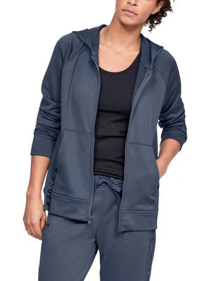 Chaqueta deportiva Under Armour para mujer Top Tech Terry Fz, gris, pequeña Foto 1 de 3