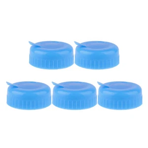 5pcs 55mm Water Bottle Caps Gallon Screw On Cap Reusable Lid Drinking Non Spill - Picture 1 of 12