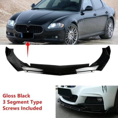 Universal Adjustable For Maserati Quattroporte 04-13 Front Lip Spoiler Splitter - Image 1 of 4
