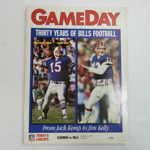 Vintage NFL Game Day Program Magazine Buffalo Bills vs Seattle Seahawks 1989 - Picture 1 of 8