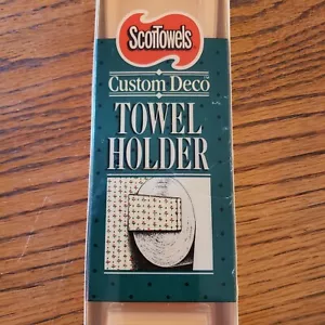 VTG ScotTowels Custom Deco Dispenser Peach 1980's Chic New In Box - Picture 1 of 6
