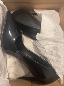 Designer Steve Madden Womens Vala Pump Heel Black Patent Size 10 M - Picture 1 of 2