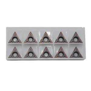 TCMT16T304 15TF TCMT32.51 triangle 60° with hole positive turning insert 10pcs - Picture 1 of 5