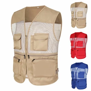 Giubbotto uomo casual outdoor lavoro viaggio cargo colore terreno giacca multitasche top - Foto 1 di 19
