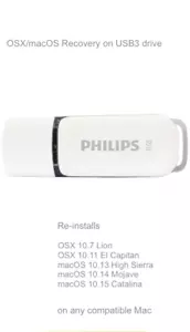 OS X Upgrade/Wiederherstellung USB-Laufwerk, Anleitung & Ebay msg Hilfe - 10.7/11/13/14/15 - Bild 1 von 17
