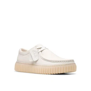 ✅🆕🚚Express Clarks Hombre Torhill Lo Cuero Blanco 26180910 - Imagen 1 de 7