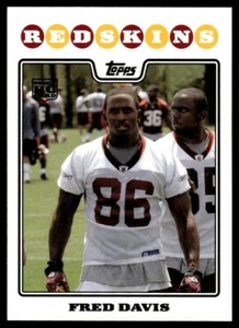 2008 Topps Fred Davis Rookie Washington Redskins #379 - Picture 1 of 2