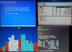 MS-DOS 5.00 Install Disks on 5,25 Floppy Disks(5x)(360 kb DD) Free Ship RetroPC - Zdjęcie 1 z 12