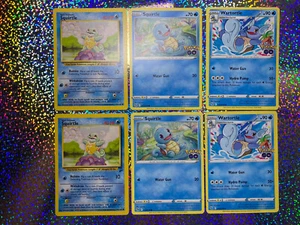 Pokemon TCG Regular: Base Set 2 93/130 Squirtle (x2); GO 015/078 Squirtle (x2) - Picture 1 of 21