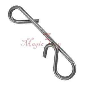 100 Stück Knotenlos Verbinder Geflecht Kein Knoten Rig Line Draht Links Edelstahl - Bild 1 von 12