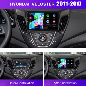 ✅For Hyundai Veloster stereo 2011 - 2017 Android CarPlay Radio GPS Head Unit BT - Picture 1 of 9
