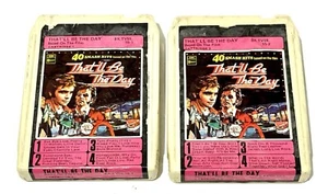 That'll Be The Day 40 Smash Hits 8-track Stereo Cartridge 1 And 2 - Picture 1 of 6