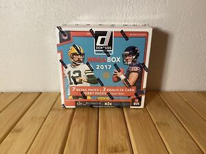 2017 Donruss Football EXCLUSIVE Factory Sealed 10 Pack MEGA Box w/3 HOBBY PACKS!
