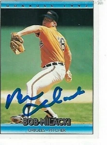 BOB MILACKI SIGNED 1992 DONRUSS #101 - BALTIMORE ORIOLES - Picture 1 of 1