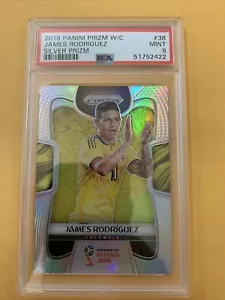 2018 JAMES RODRIGUEZ SILVER PRIZM WORLD CUP PSA 9🔥⚽️🔥⚽️ - Picture 1 of 1