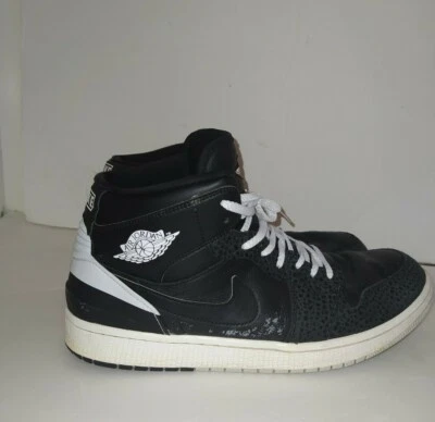 Nike Air Jordan 1 Retro Años 80 Negro/Blanco Zapatilla Para Hombre Talla 12 644490-010 Foto 1 de 4